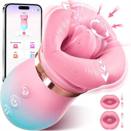 Mouth Shape Licking Vibrator