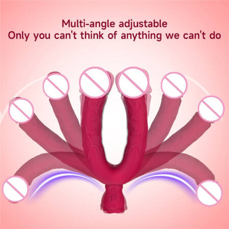 Double Ended Flexible Realistic Vibrating Dildo