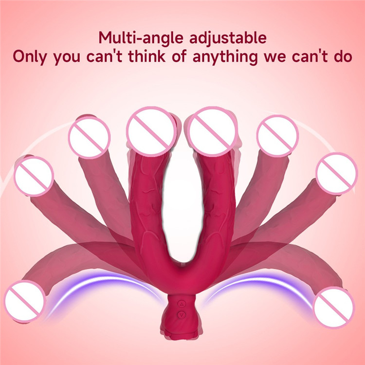 Double Ended Flexible Realistic Vibrating Dildo - Image 2