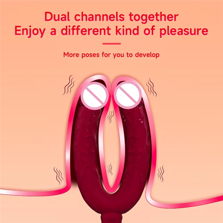 Double Ended Flexible Realistic Vibrating Dildo - Image 5