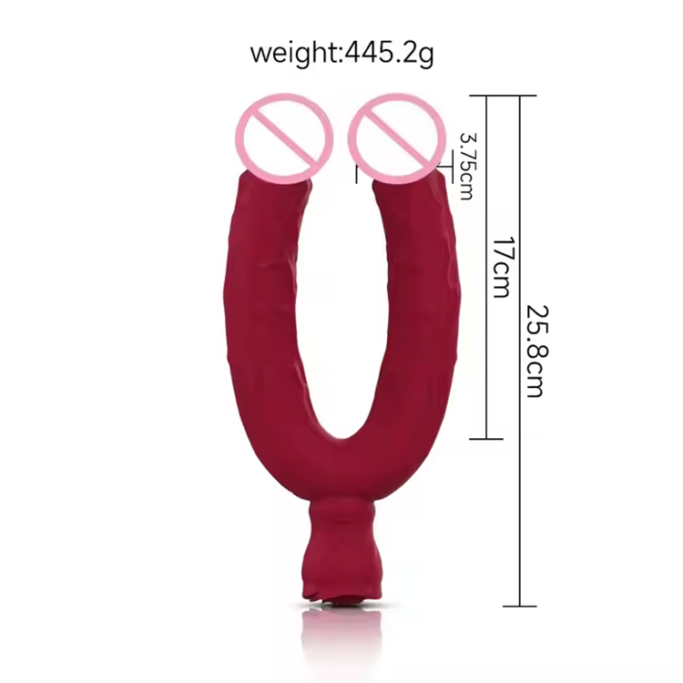 Double Ended Flexible Realistic Vibrating Dildo - Image 6
