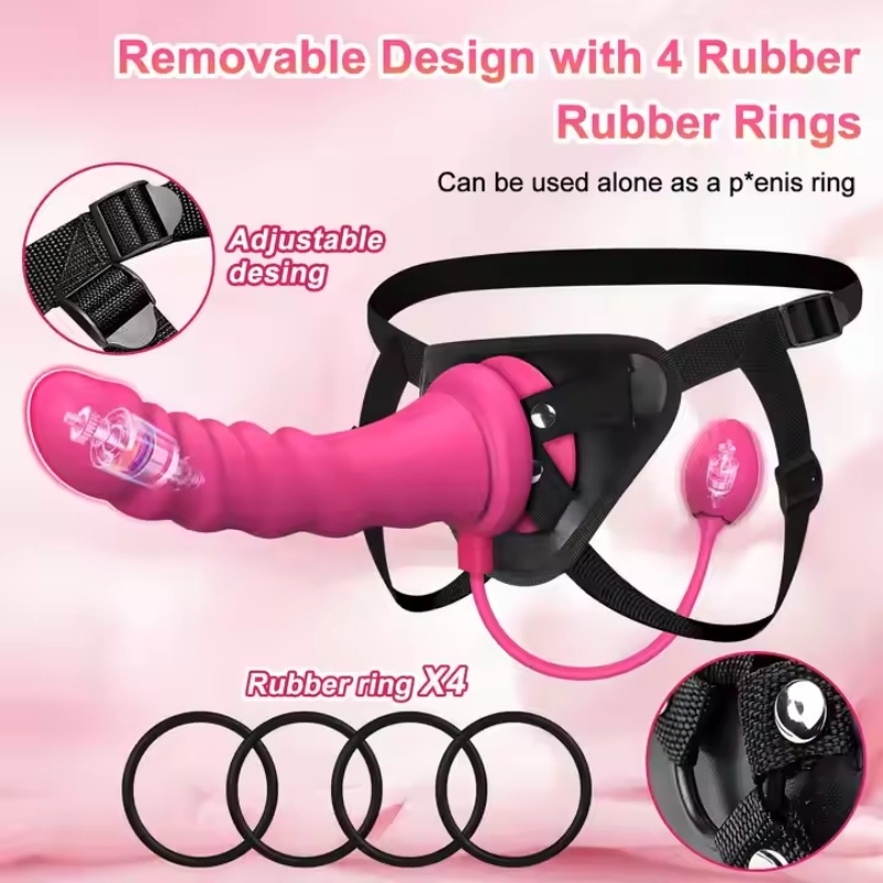 Lesbian Strap on Dildo Vibrator - Image 5