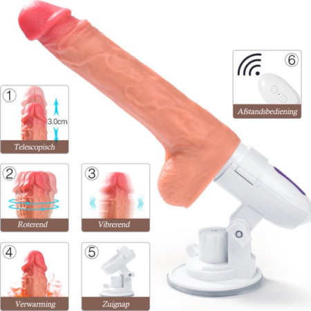 Realistic Thrusting Sex Machine Dildo