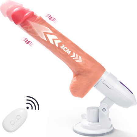 Realistic Thrusting Sex Machine Dildo