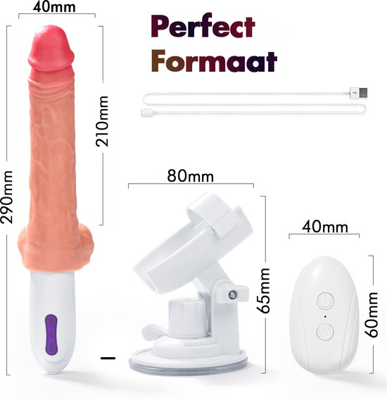 Realistic Thrusting Sex Machine Dildo - Image 6