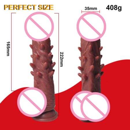 Silicone Telescopic Thrusting Dildo Vibrator