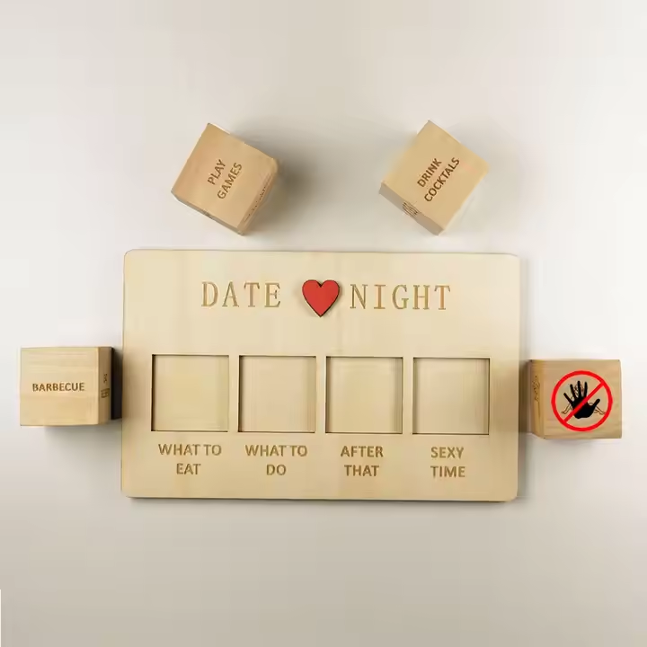 Wooden Dice Date Night Dice for Couples - Image 4