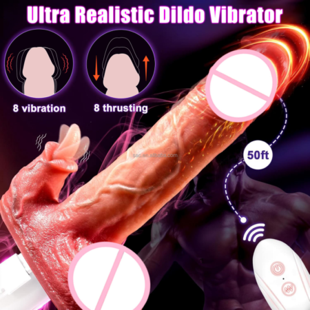 5 in 1 Thrusting Heating Dildo Vibrator