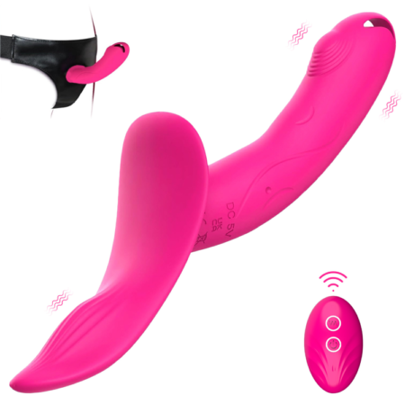 Remote Control Strap on Vibrator For Lesbian