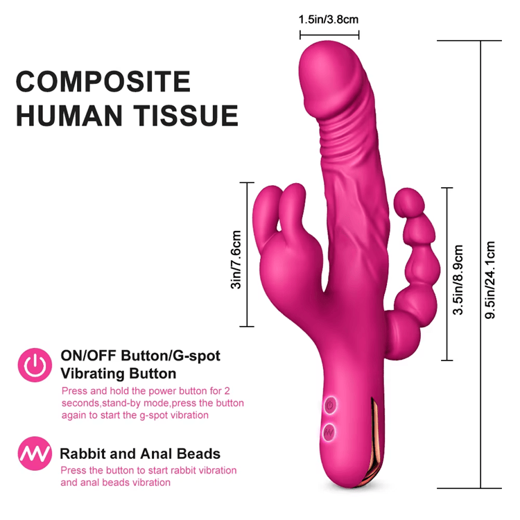 3 in 1 Dildo 10 modes Vibrator for Women - Image 5