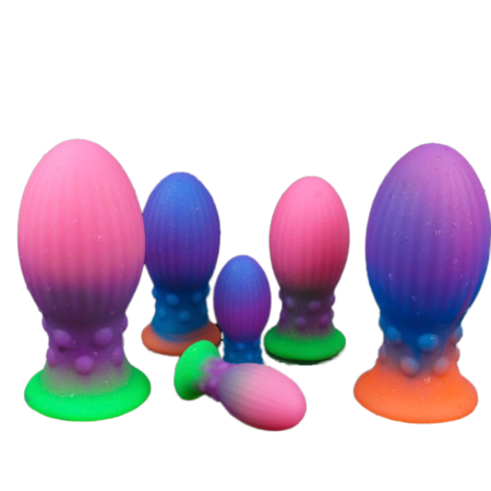 Luminous Big Anal Plug Dragon Egg Dildos For Women