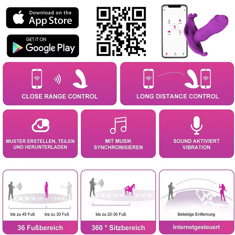 Bluetooth APP Remote Control Female Vibrating Panties - Image 4