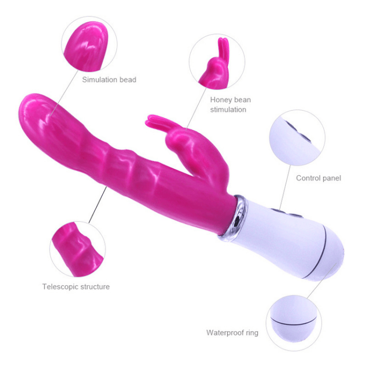 Cheap Rabbit G Spot Double Vibrator Female Masturbation - Image 3