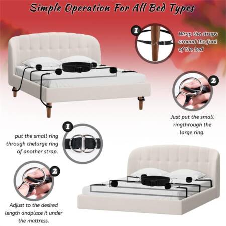 Bondage Bed Restraints Set Sex Toys For Couples