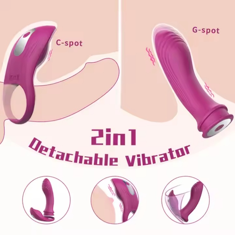Detachable Panty Vibrator with Male Locking Ring - Image 4