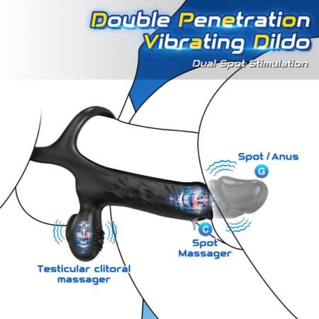 Double Penetration Stimulator Male Strap on Anal Dildo