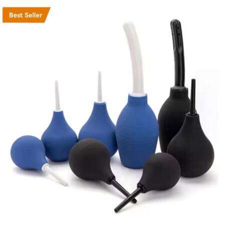 Silicone Blue Ball for Anal Anus Colon Enema