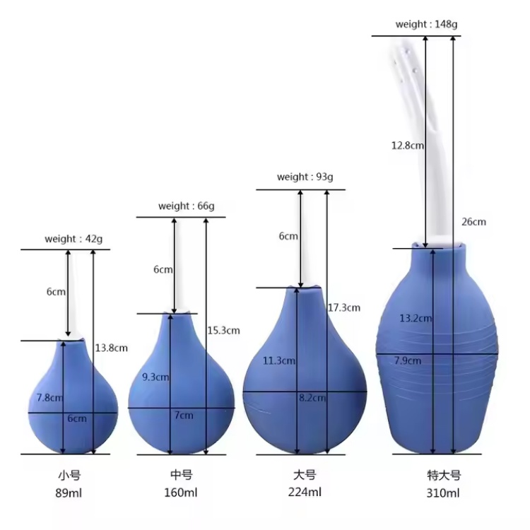 Silicone Blue Ball for Anal Anus Colon Enema - Image 2