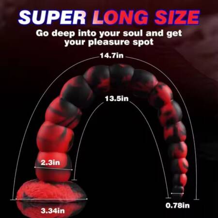 New Colored Metal Silicone Anal Plug Rattlesnake-shaped Dildo
