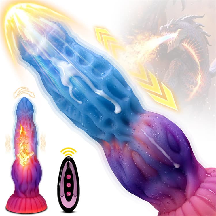 Huge Monster Thrusting Dildo Luminous Dog Knot Dildos