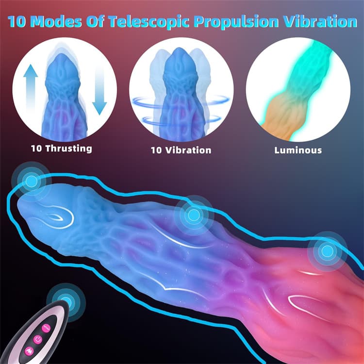 Huge Monster Thrusting Dildo Luminous Dog Knot Dildos - Image 2