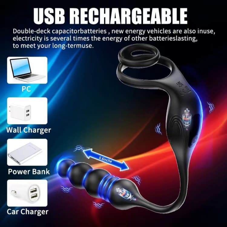 Wireless Remote Control Modes 3 in 1 Prostate Testicles Stimulator - Image 4