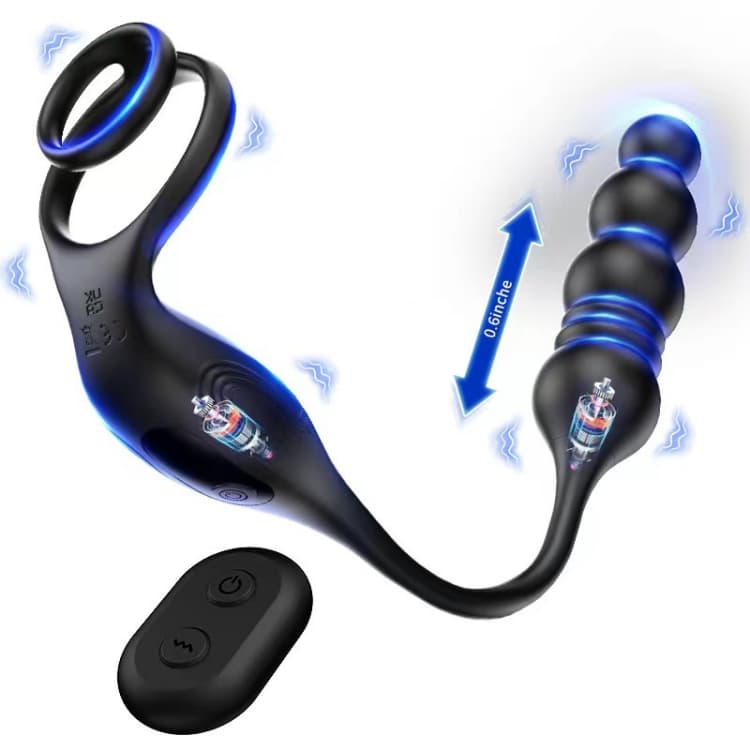 Wireless Remote Control Modes 3 in 1 Prostate Testicles Stimulator - Image 2