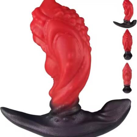 3 SIZE Silicone Pellets Large Monster Dildo Butt Plug