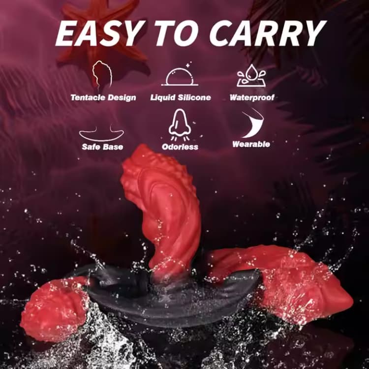 3 SIZE Silicone Pellets Large Monster Dildo Butt Plug - Image 5