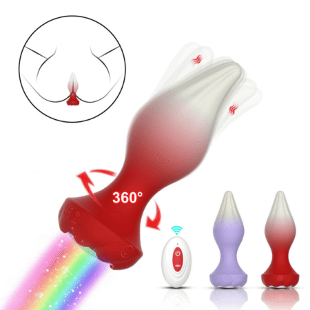 Swinging Glowing Vibrating Anal Plug