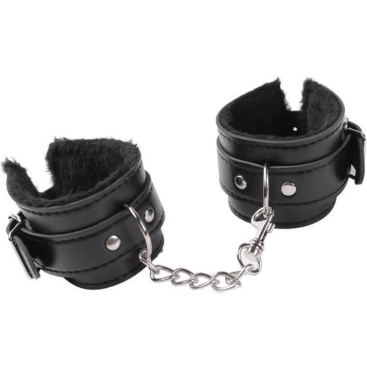 Adjustable PU Leather Plush Handcuff Ankle Cuff - Image 4