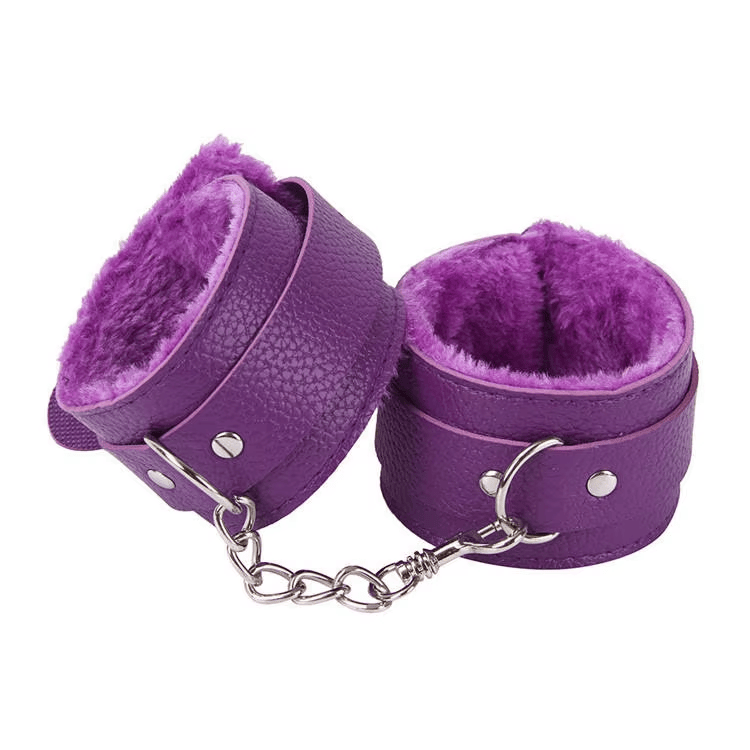 Adjustable PU Leather Plush Handcuff Ankle Cuff - Image 2