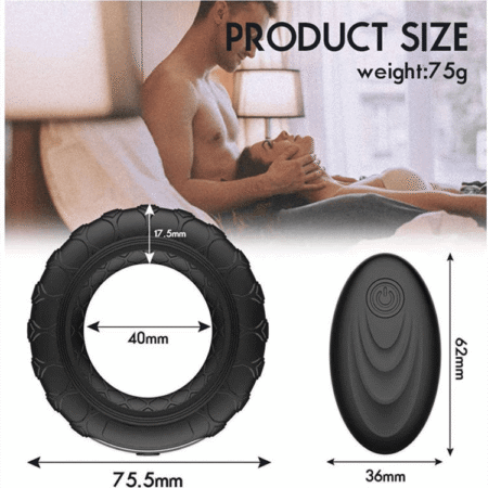 Silicone Vibration Lock Ring for Men
