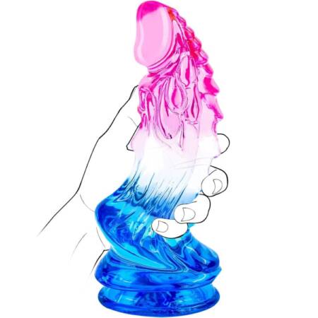 Transparent Alien Dildo With Strong Suction Cup