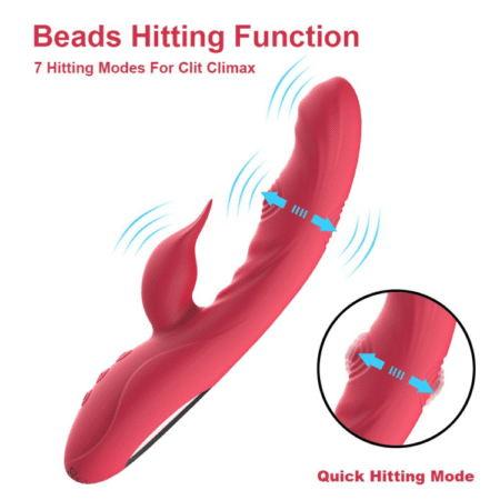 3 in 1 Finger Patting Rabbit Vibrator Sex Toys for Adult