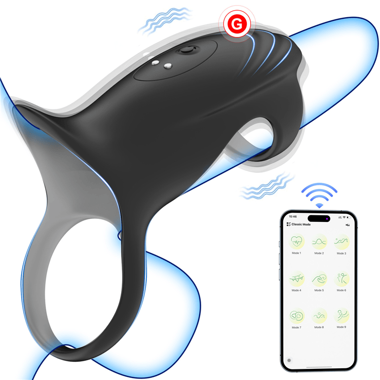 Vibrating Ring with Delay Locking for Male Delayed Ejaculation