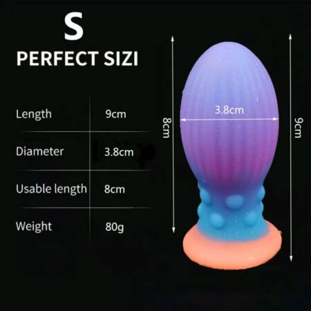 Luminous Big Anal Plug Dragon Egg Dildos For Women