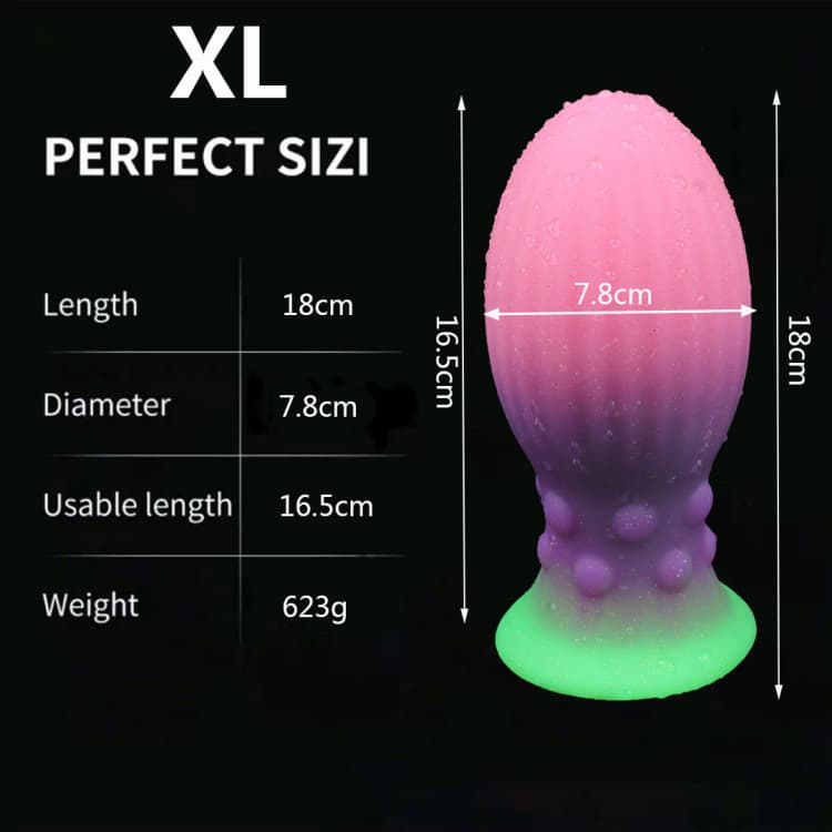 Luminous Big Anal Plug Dragon Egg Dildos For Women - Image 4