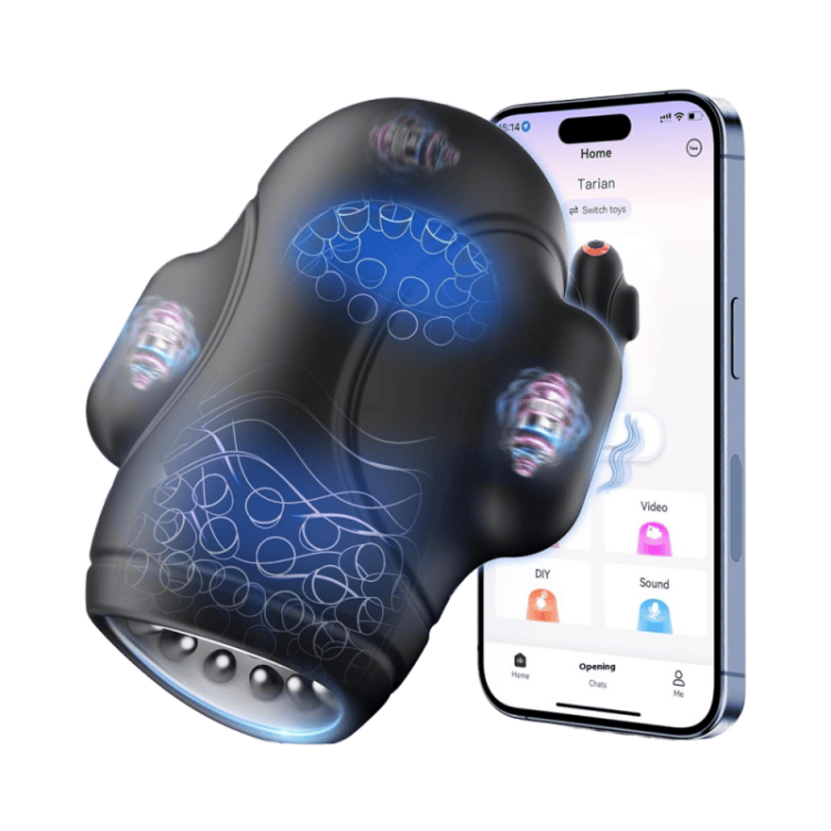 4-in-1 Men's Vibrator Trainer App-controlled