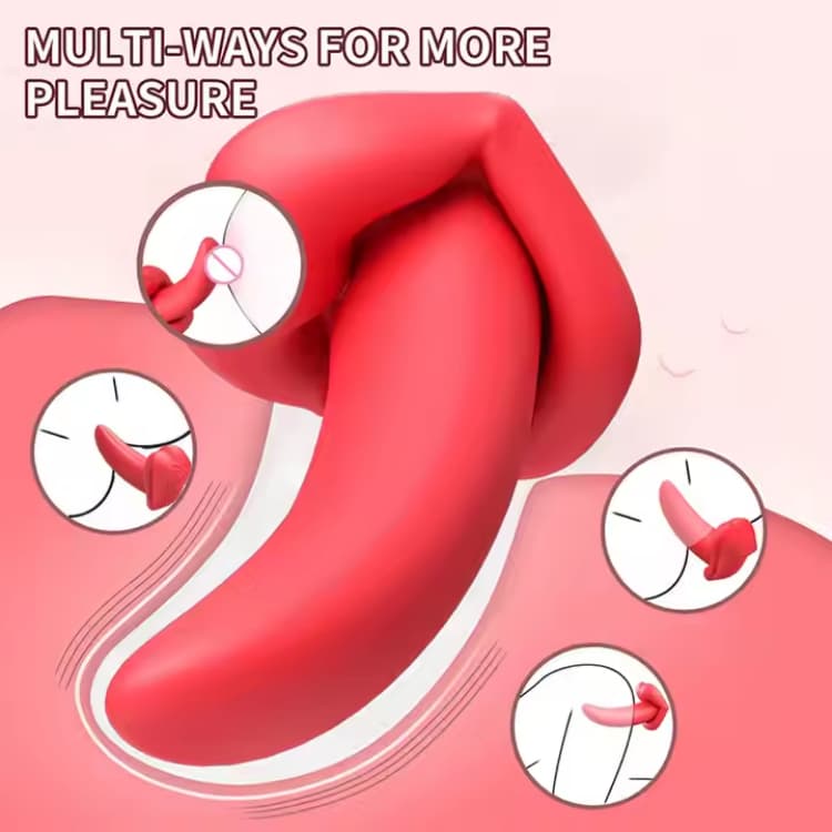 Oral Sex Simulator Realistic Lips Tongue Vibrator - Image 3