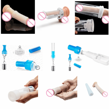 4 Sizes Silicone Sleeves Pump Enlargement Accessories
