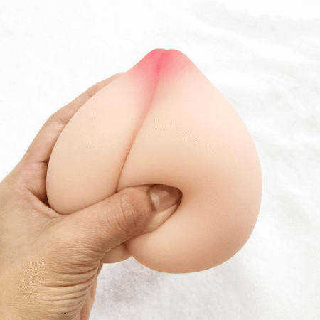 Soft Peach Shape Breast Masturbation Cup for Men