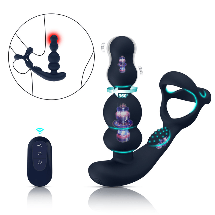 Men Prostate Massager Wearing Beads