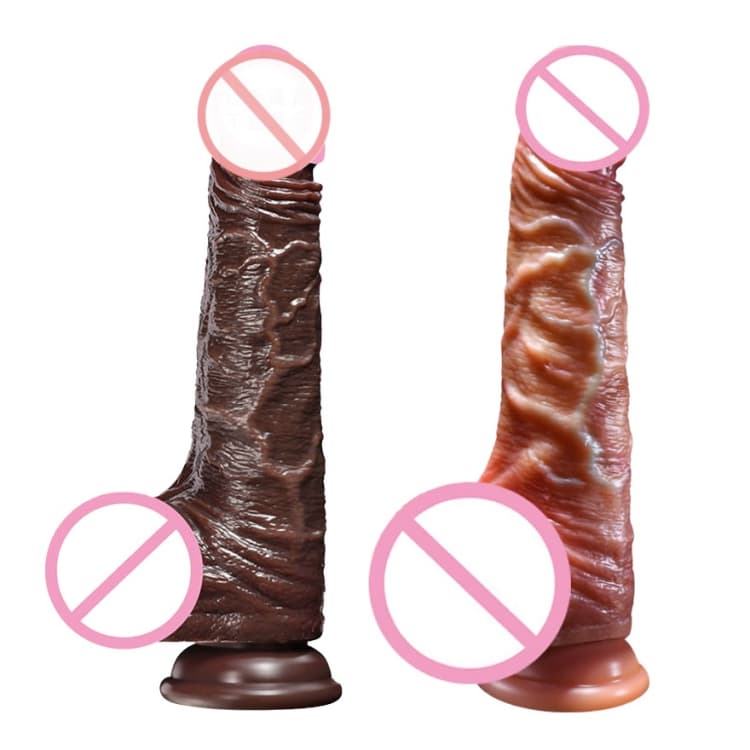 Realistic Dildo Dual Layer Sliding Skin