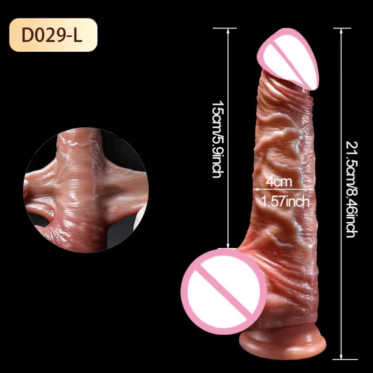 Realistic Dildo Dual Layer Sliding Skin - Image 3