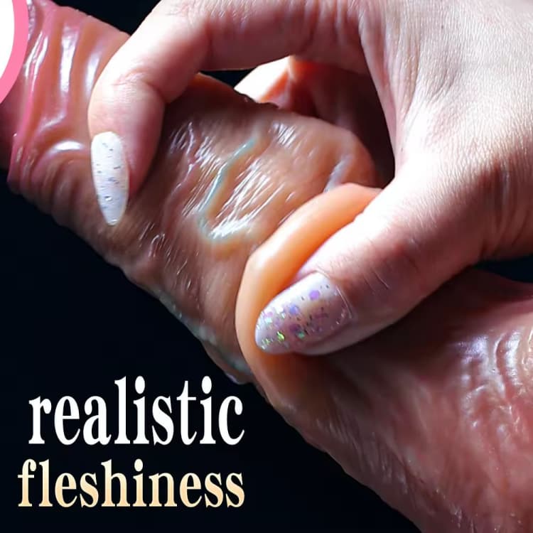 Realistic Dildo Dual Layer Sliding Skin - Image 2