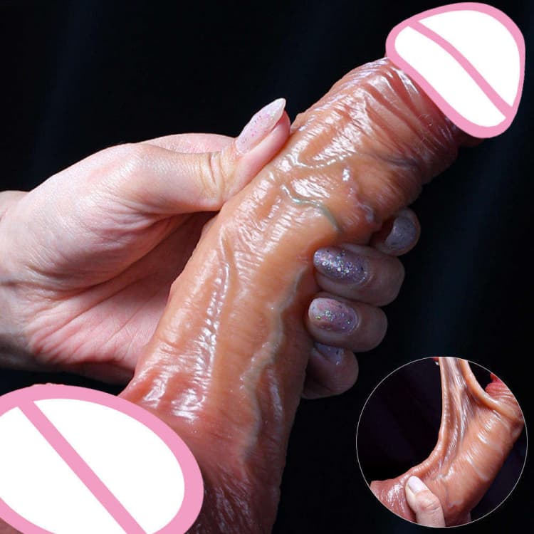 Realistic Dildo Dual Layer Sliding Skin - Image 5
