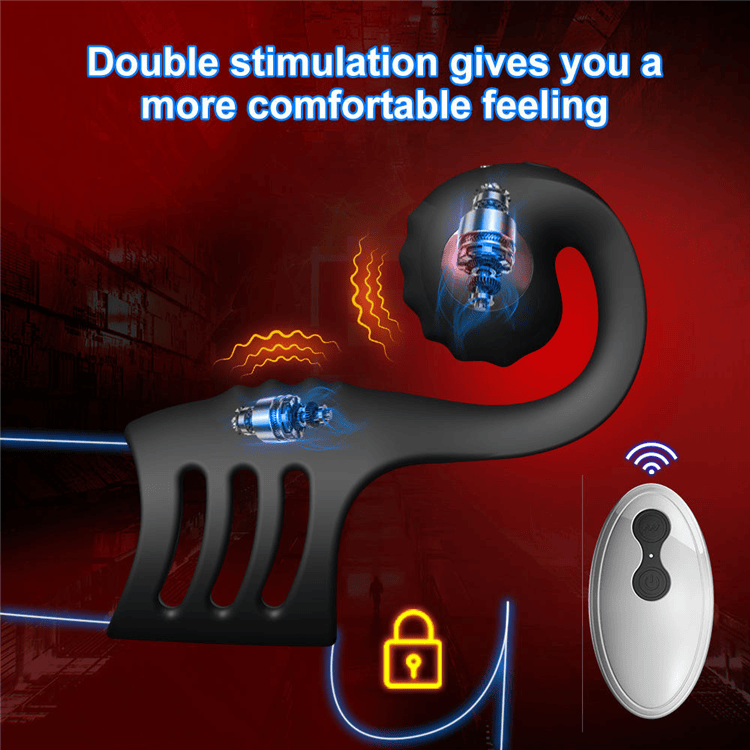Snail-shaped Vibration Lock Ring for Couples - Image 5