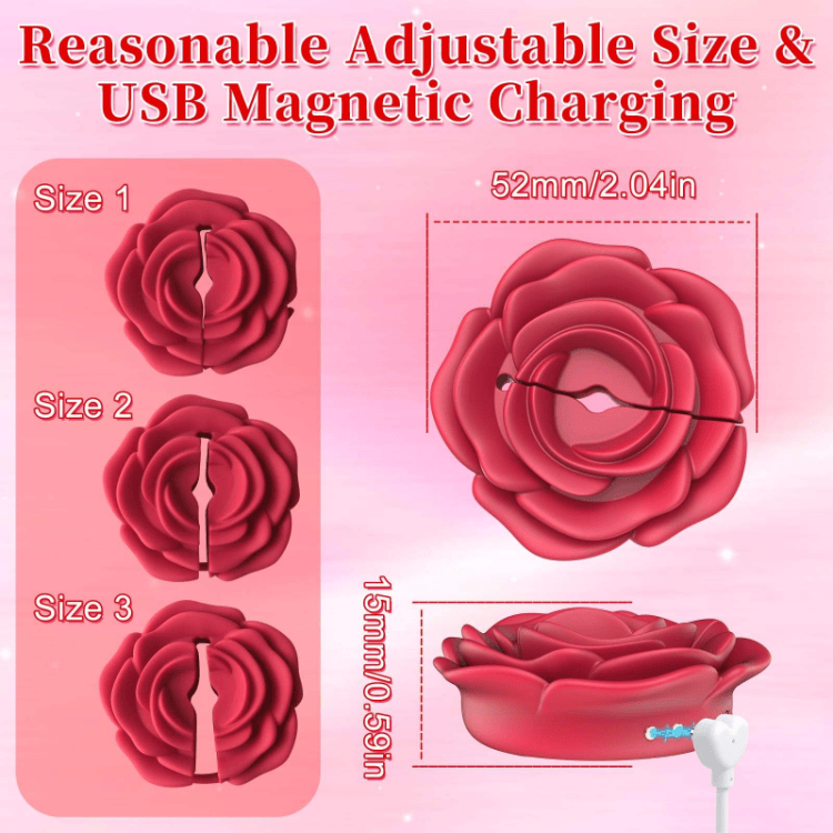 Gelances Rose Nipple Clamps Vibrator Sex Toys - Image 5