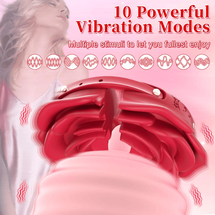 Gelances Rose Nipple Clamps Vibrator Sex Toys - Image 4